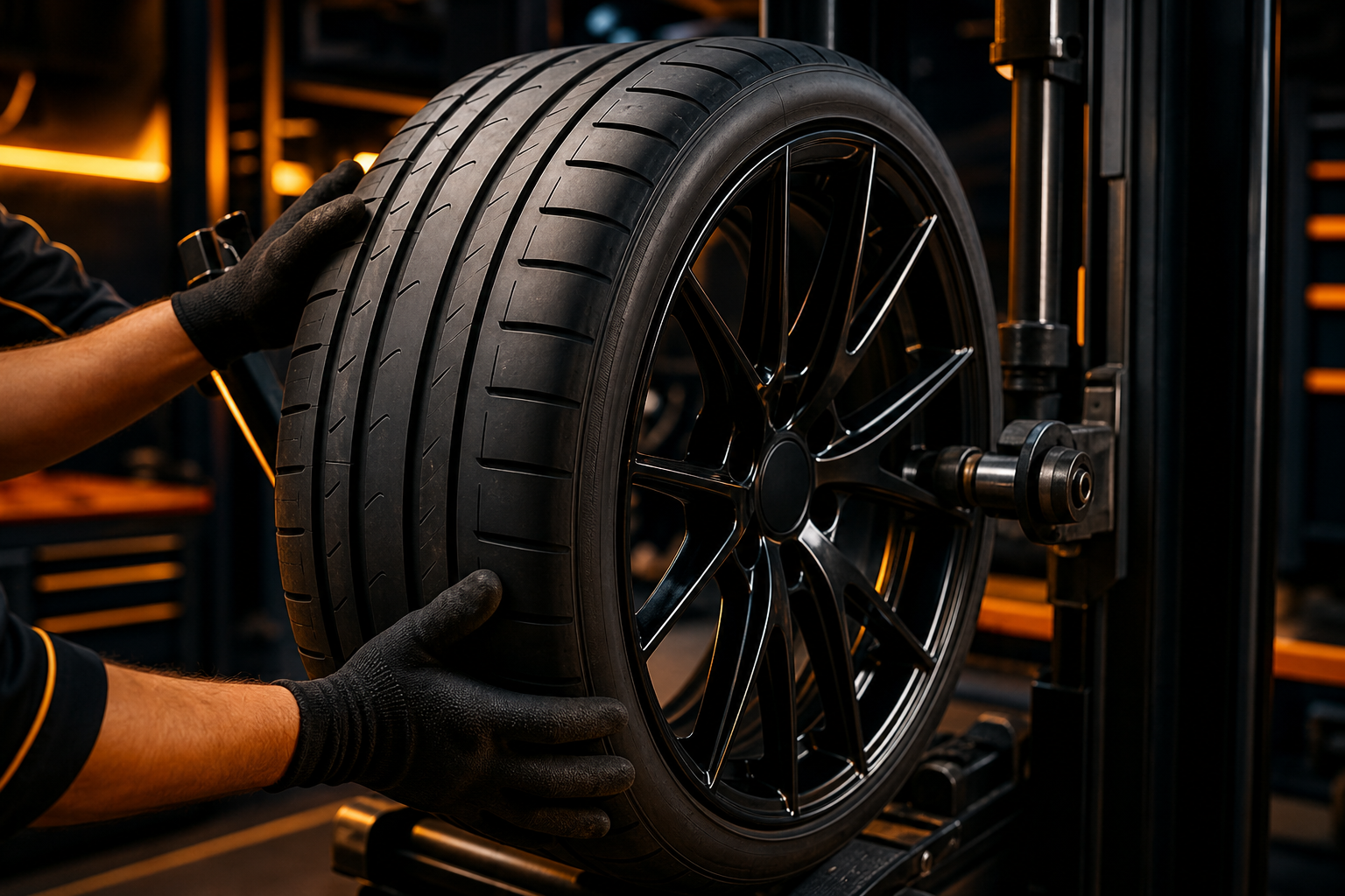 Tyre fitting and wheel balancing service at Milele Tyres in Wellington